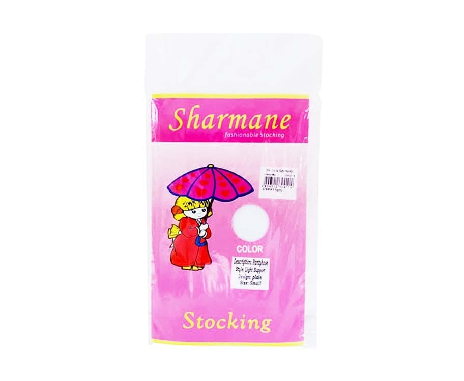Sharmane Fashionable Stocking Pantyhose Light Support White Medium