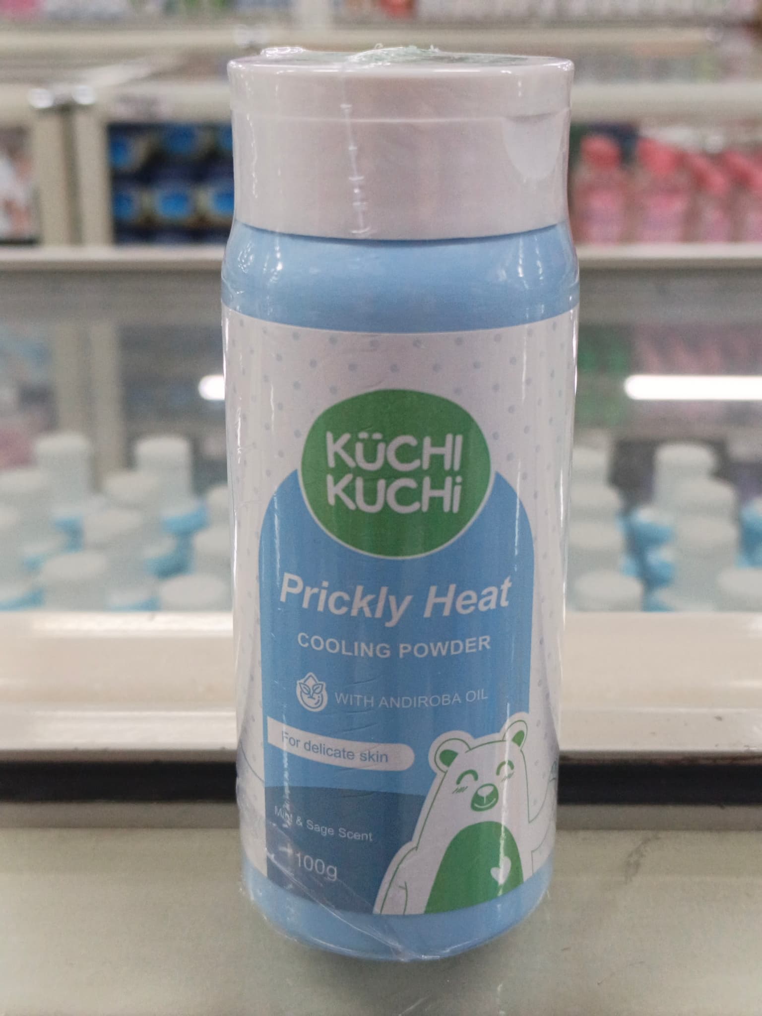 Kuchi Kuchi Prickly Heat Cooling Powder Mint & Sage Scent 100g