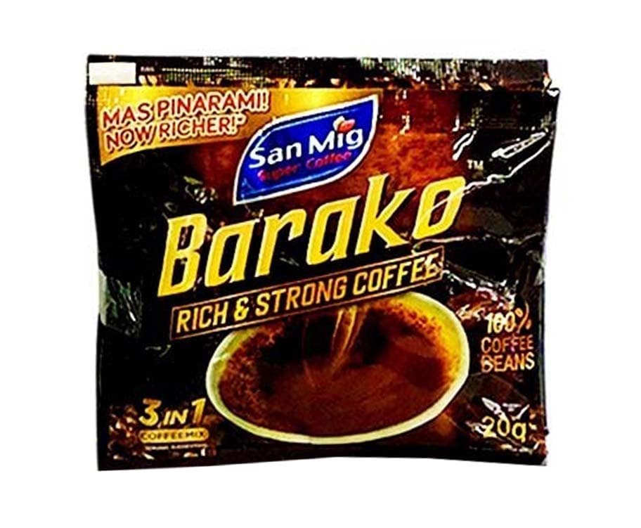 San Mig Barako Rick & Strong Coffee 3-in-1 Coffee Mix Strip 20g