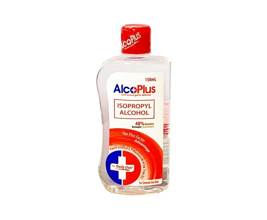 AlcoPlus Isopropyl Alcohol 40% Solution Antiseptic Disinfectant 150mL