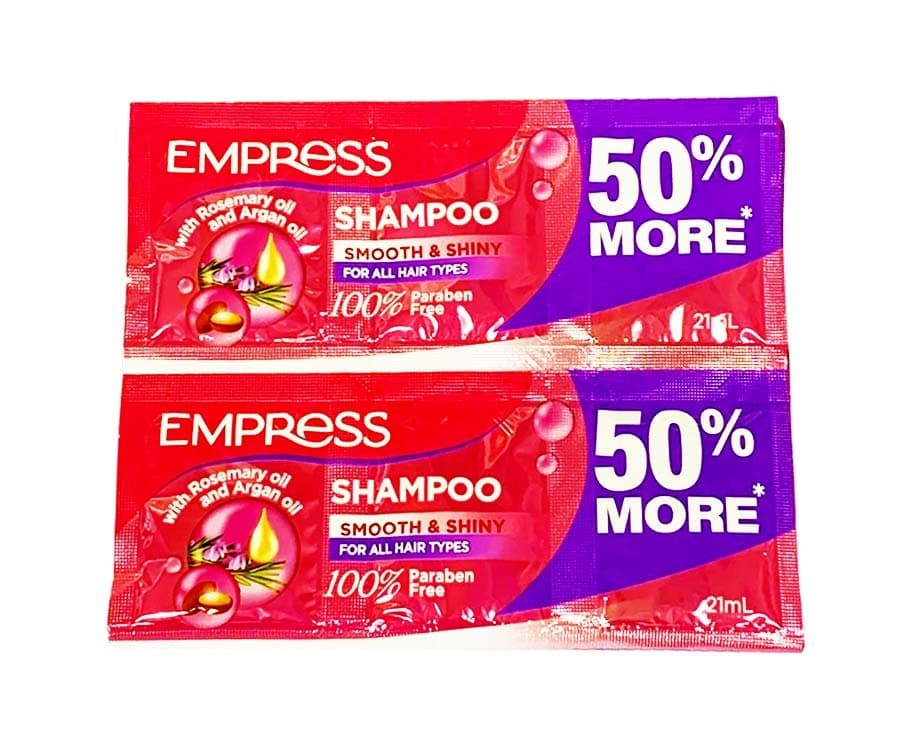 Empress Shampoo Smooth & Shiny with Rosemary Oil and Argan Oil (6 Packs x 21mL)
