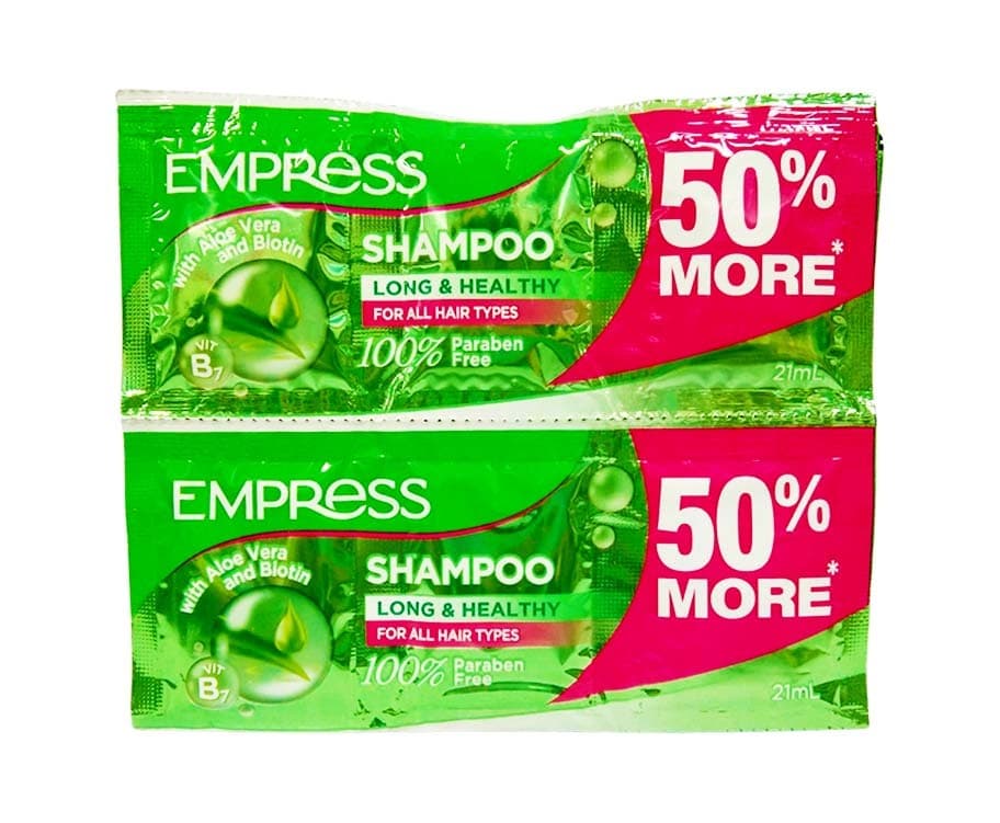 Empress Shampoo Long & Healthy with Aloe Vera and Biotin (6 Packs x 21mL)