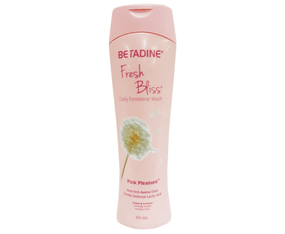 Betadine Fresh Bliss Daily Feminine Wash Pink Pleasure 60mL
