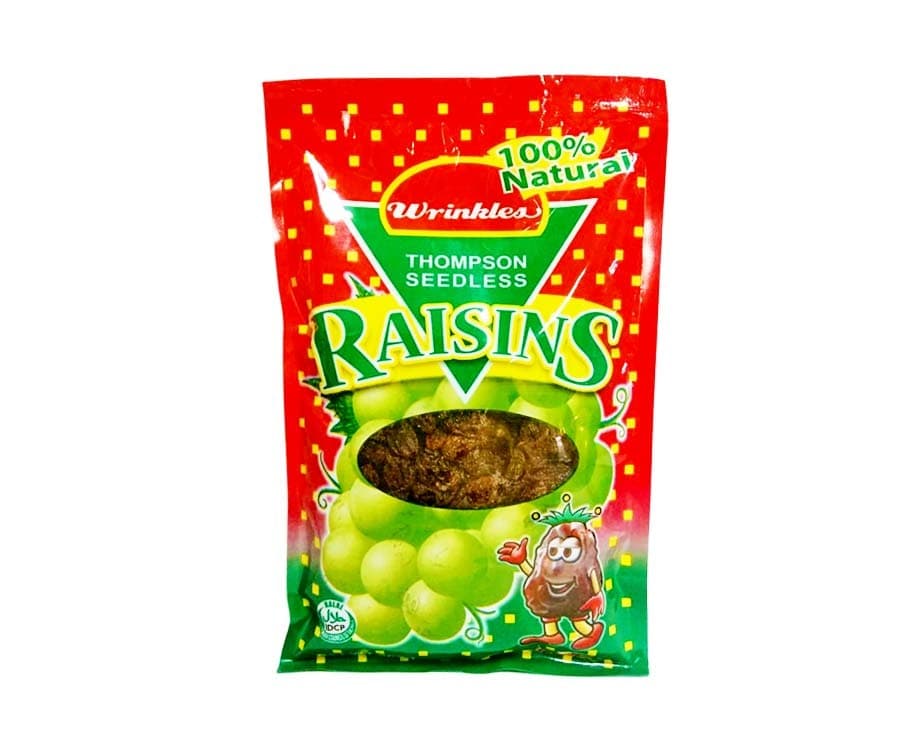 Wrinkles Thompson Seedless Raisins 200g
