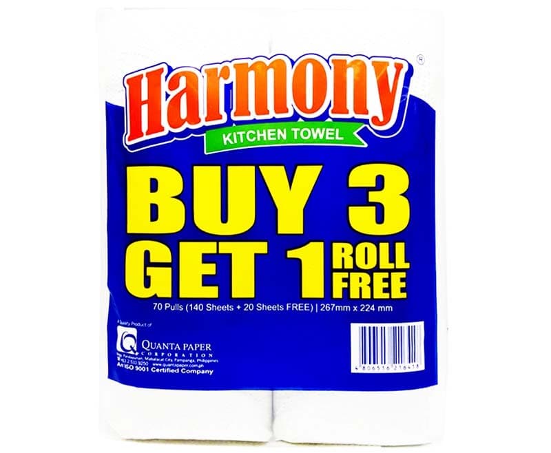 Harmony Kitchen Towel 70 Pulls 140 Sheets + 20 Sheets Free