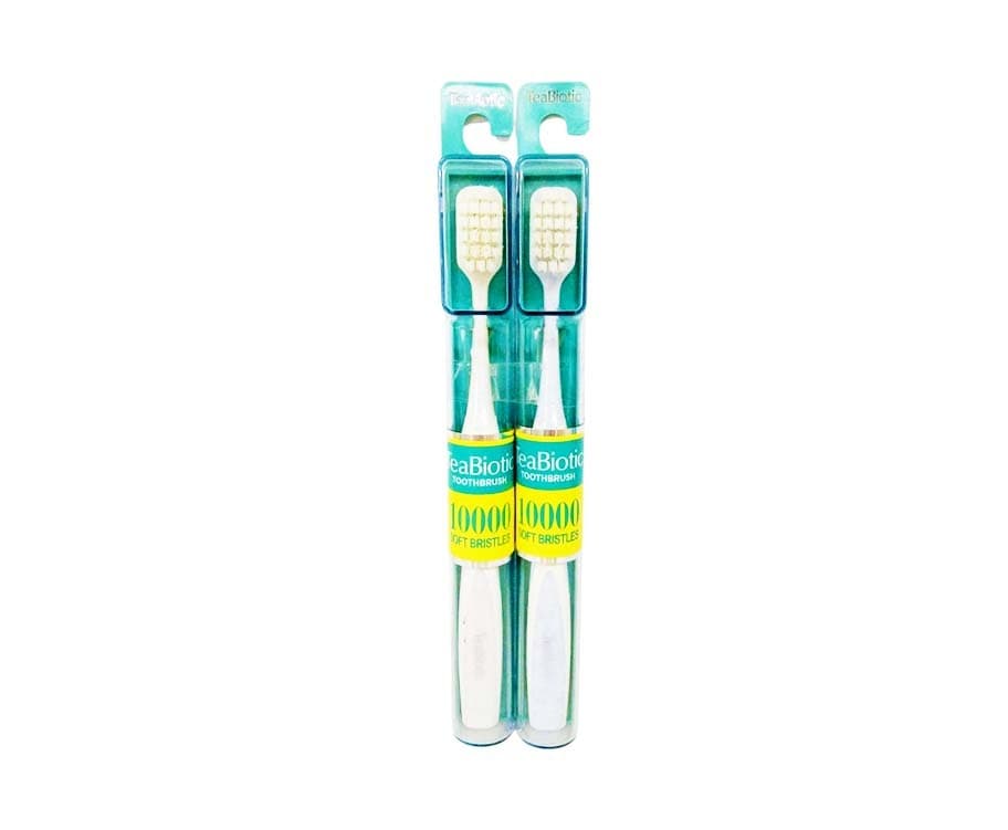 Quanta TeaBiotic Toothbrush 10000 Soft Bristles (2 Packs)