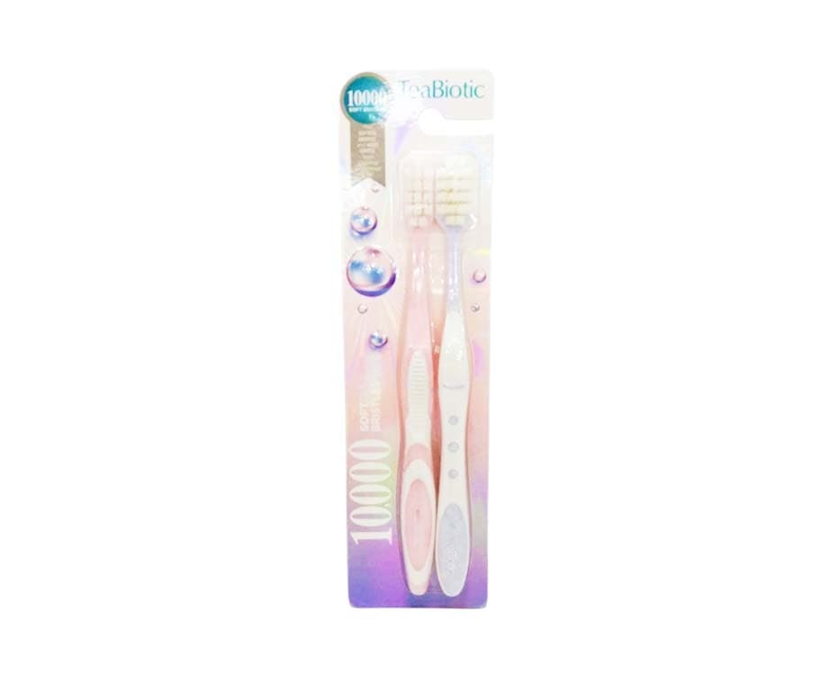 Quanta TeaBiotic 10,000 Soft Bristles Toothbrush (2 Packs)