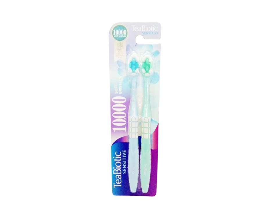 Quanta TeaBiotic Sensitive 10,000 Soft Bristles Toothbrush (2 Packs)