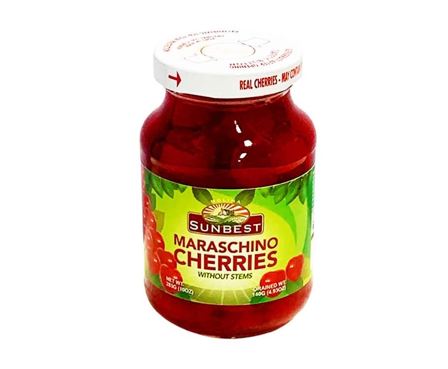 Sunbest Maraschino Cherries without Stems 10oz (283g)