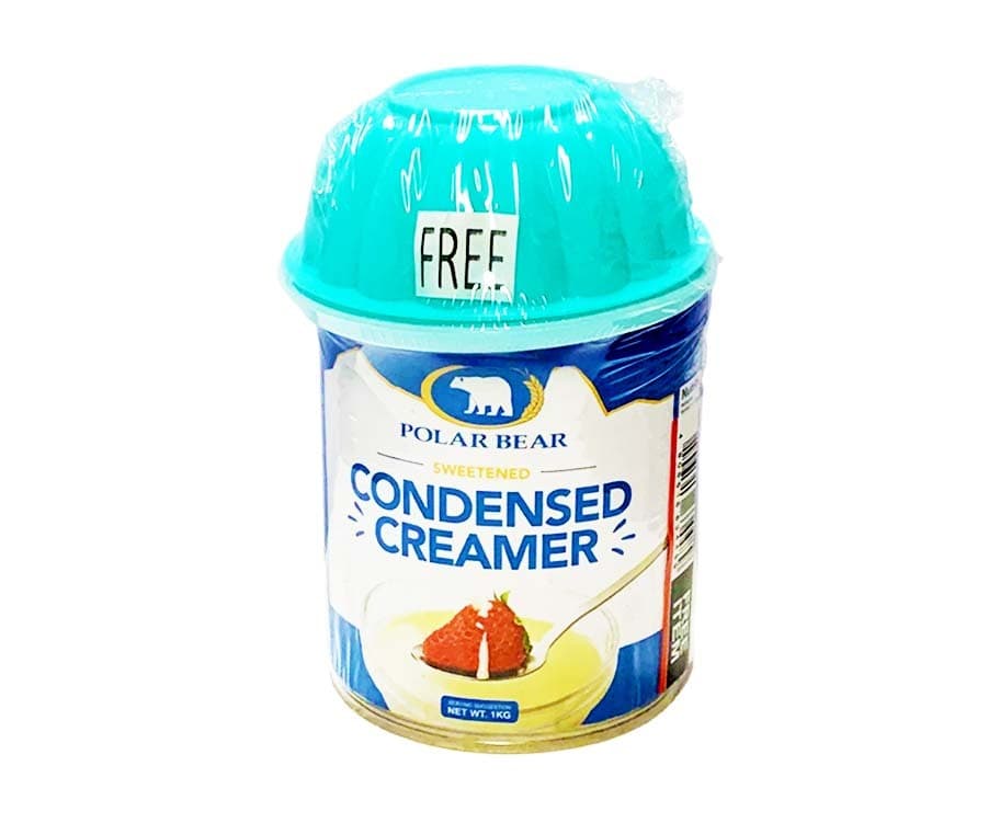 Polar Bear Sweetened Condensed Creamer 1kg + Free Gelatin Bowl Small