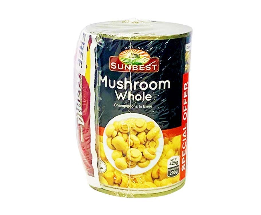 Molina Sunbest Mushroom Whole Champignons in Brine 425g + Mama Sita’s Oyster Sauce 30g