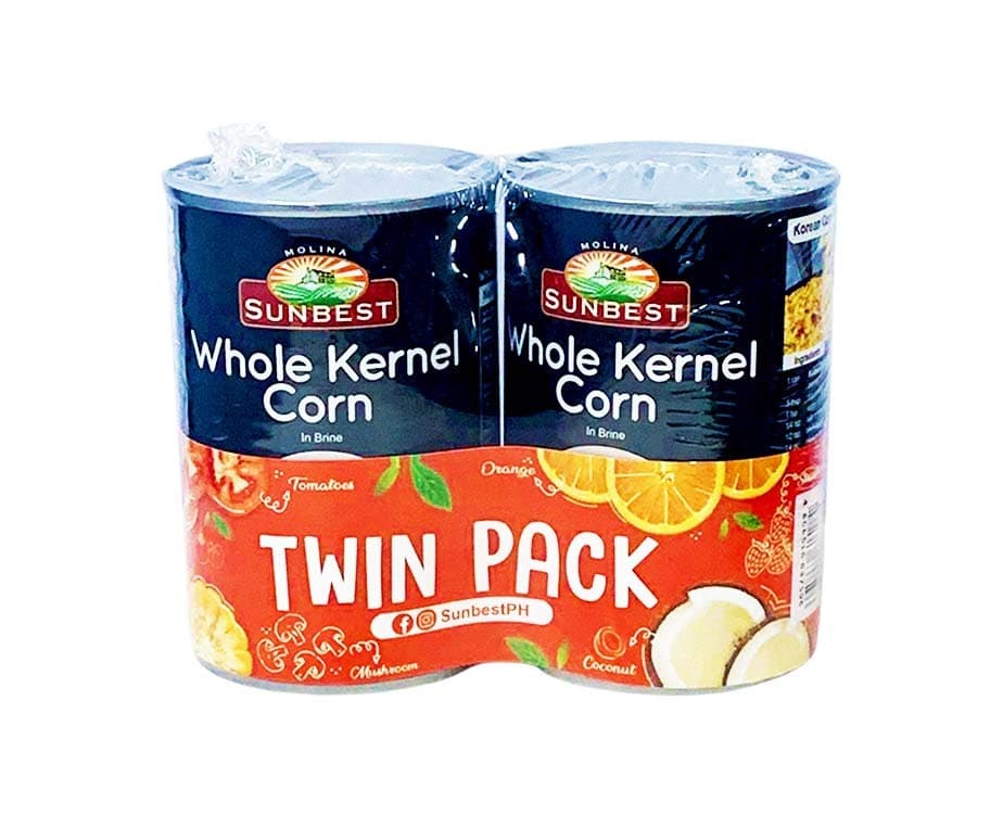 Molina Sunbest Whole Kernel Corn in Brine Twin Pack (2 Packs x 425g)