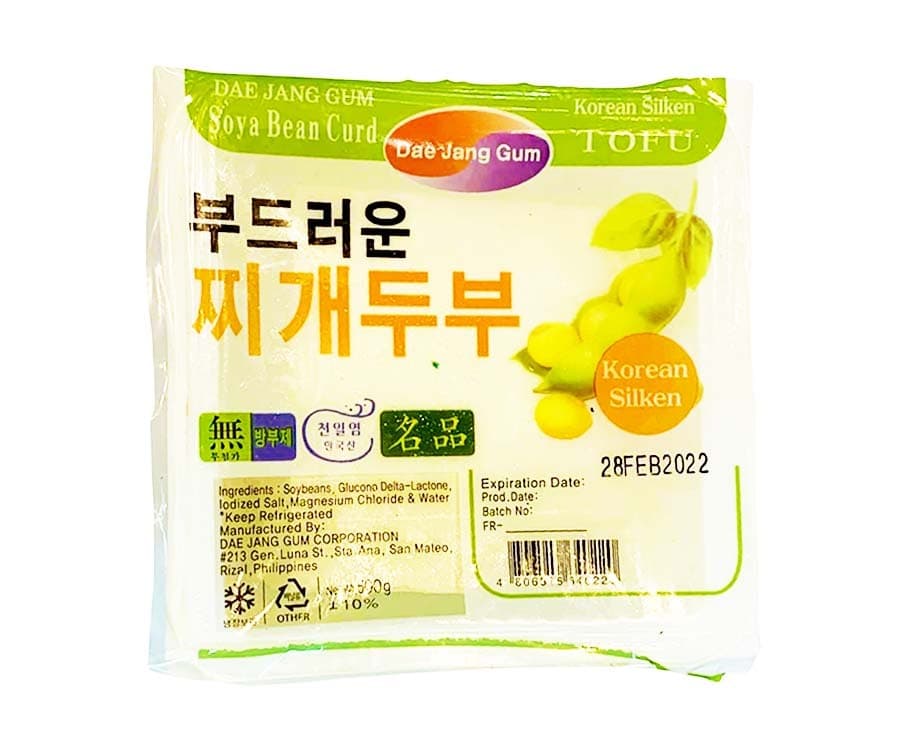 Dae Jang Gum Korean Silken Tofu Soya Bean Curd 500g