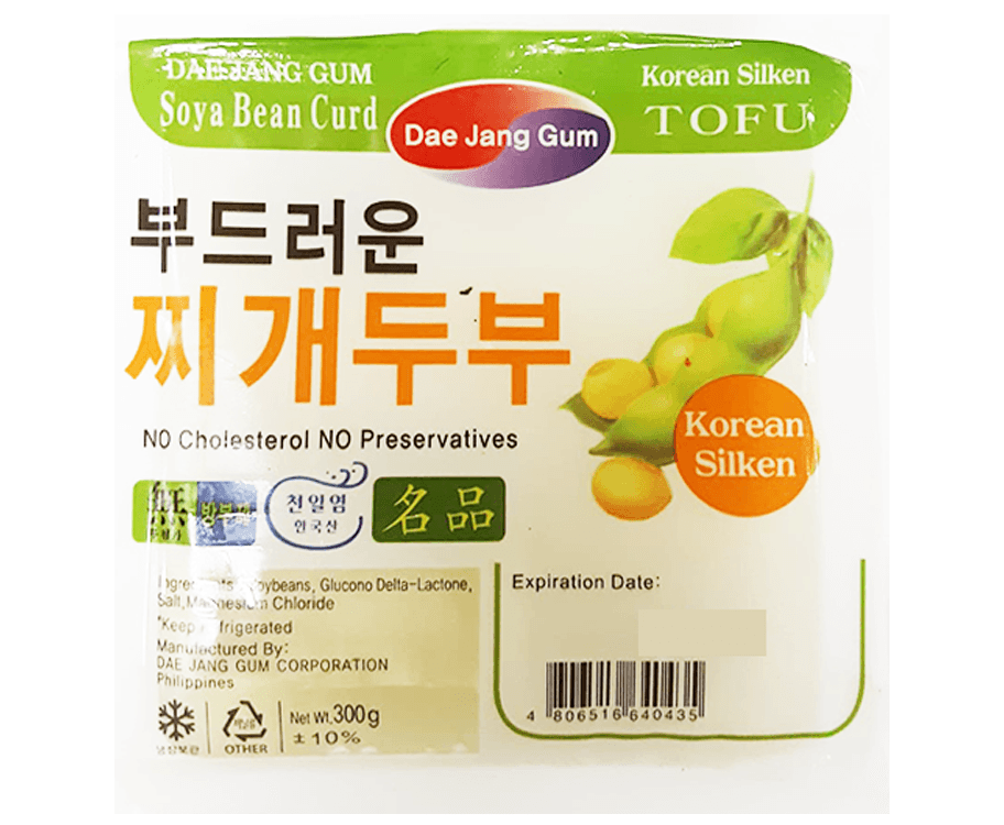 Dae Jang Gum Korean Silken Tofu Soya Bean Curd 300g