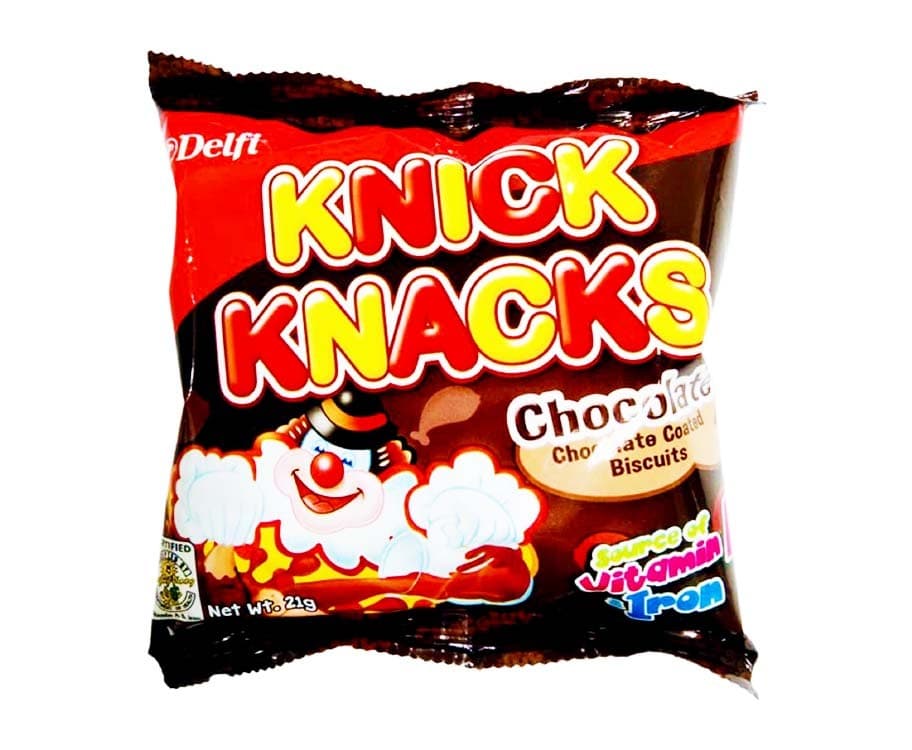 Delfi Knick Knacks Chocolate Coated Biscuits 21g