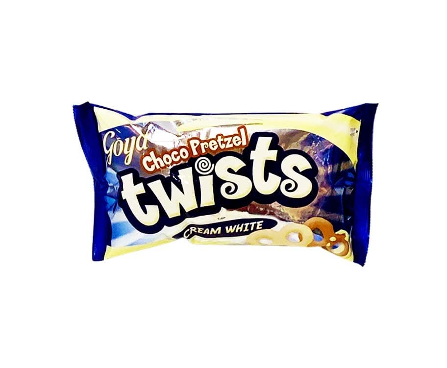 Goya Choco Pretzel Twists Cream White 50g