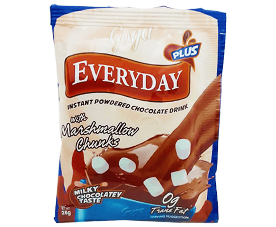 Goya Everyday Plus Instant Powdered Chocolate Drink with Marshmallow Chunks 28g