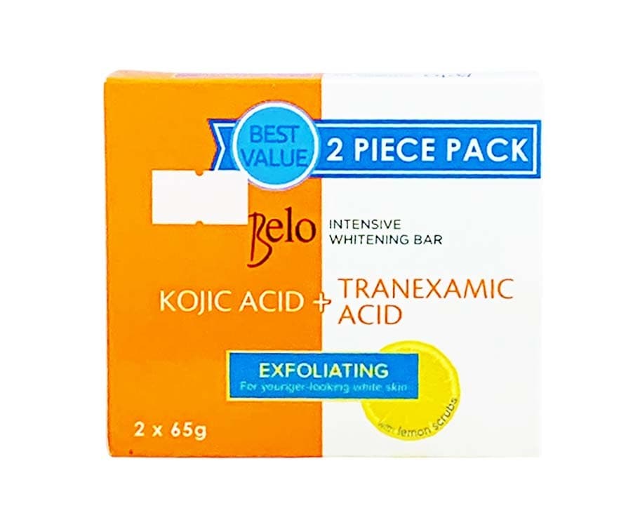 Belo Intensive Whitening Bar Kojic Acid + Tranexamic Acid (2 Packs x 65g)