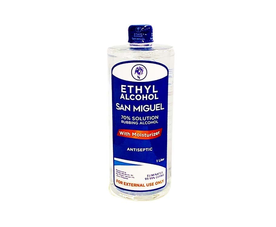 San Miguel Ethyl Alcohol 70% Solution Rubbing with Moisturizer Antiseptic 1L
