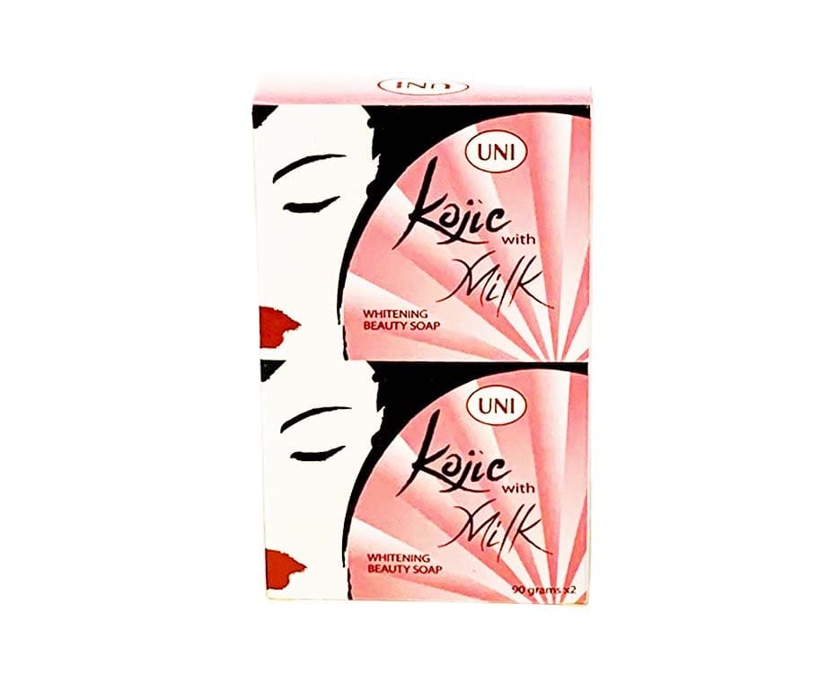 UNI Kojic with Milk Whitening Beauty Soap (2 Packs x 90g)