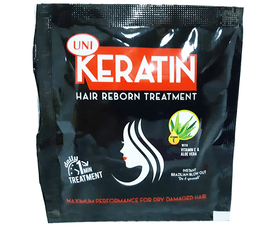 Uni Keratin Hair Reborn Treatment With Vitamin E & Aloe Vera 20g