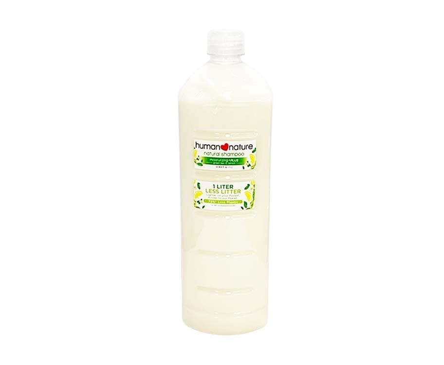 Human Nature Natural Shampoo Moisturizing +Plus Green Tea & Lemon 1L