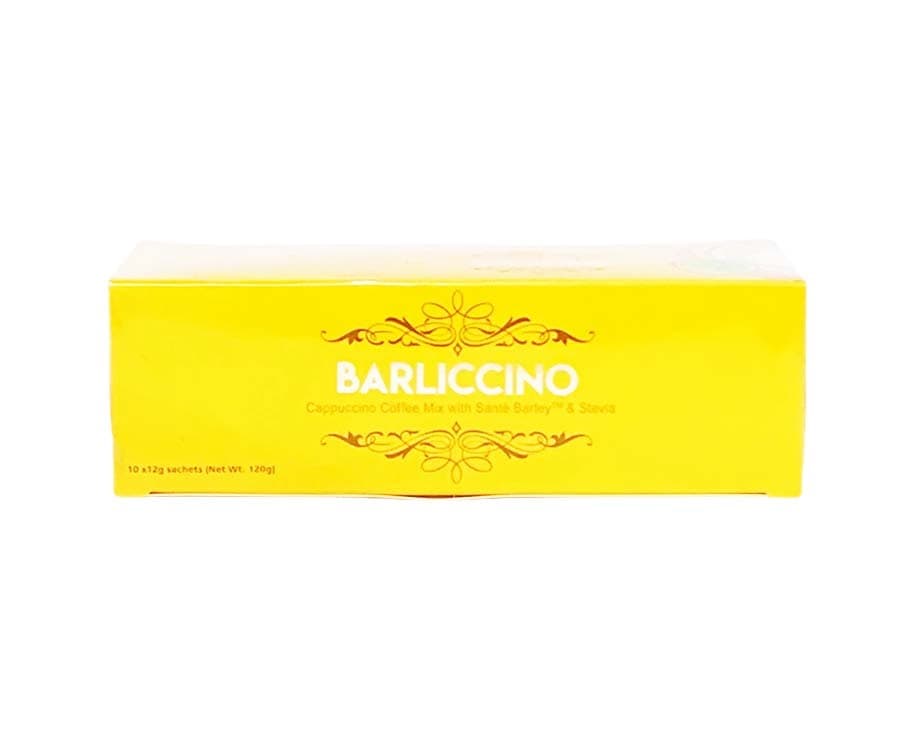 Barliccino Cappuccino Coffee Mix with Santé Barley & Stevia (10 Sachets x 12g) 120g