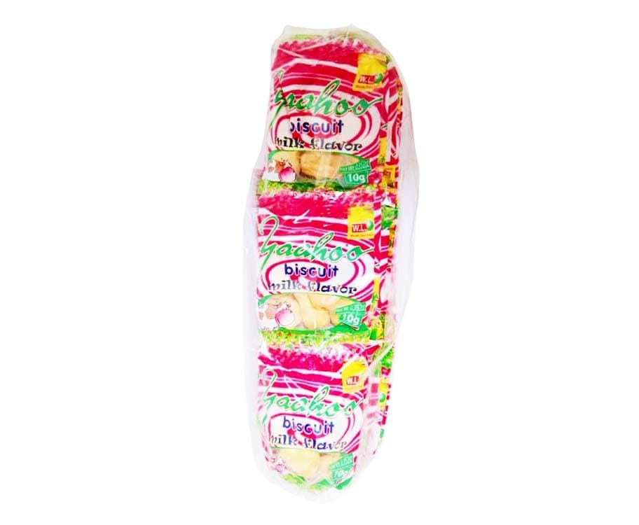 W.L. Yaahoo Biscuit Milk Flavor (20 Packs x 10g)