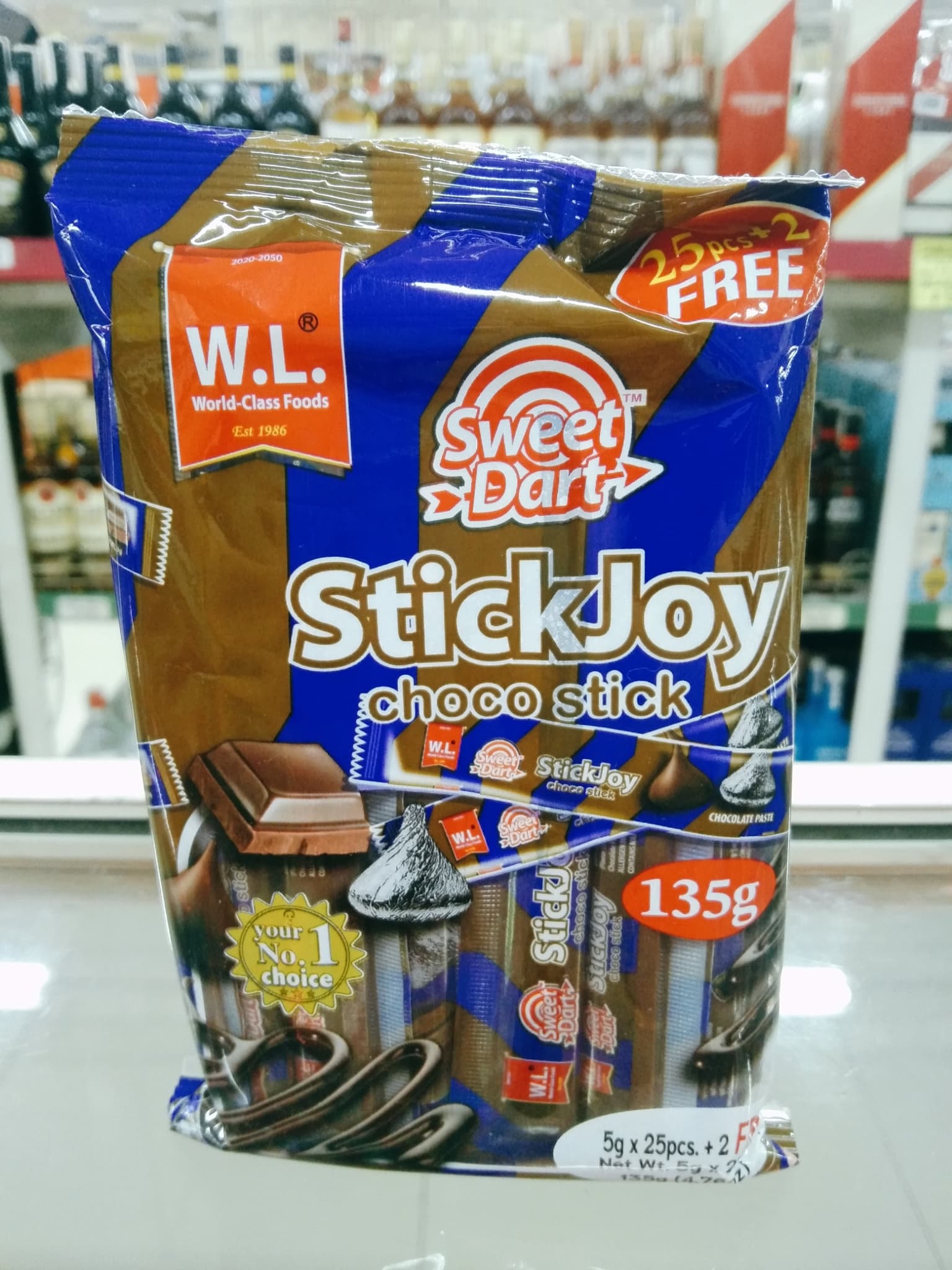 WL Sweet Dart Stick Joy Choco Stick 135g