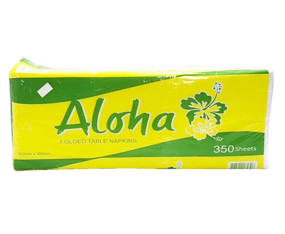 Aloha Folded Table Napkins 350 Sheets