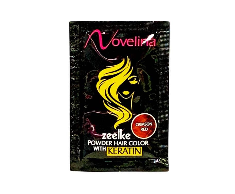Novelina Zeelke Powder Hair Color with Keratin Crimson Red 6g