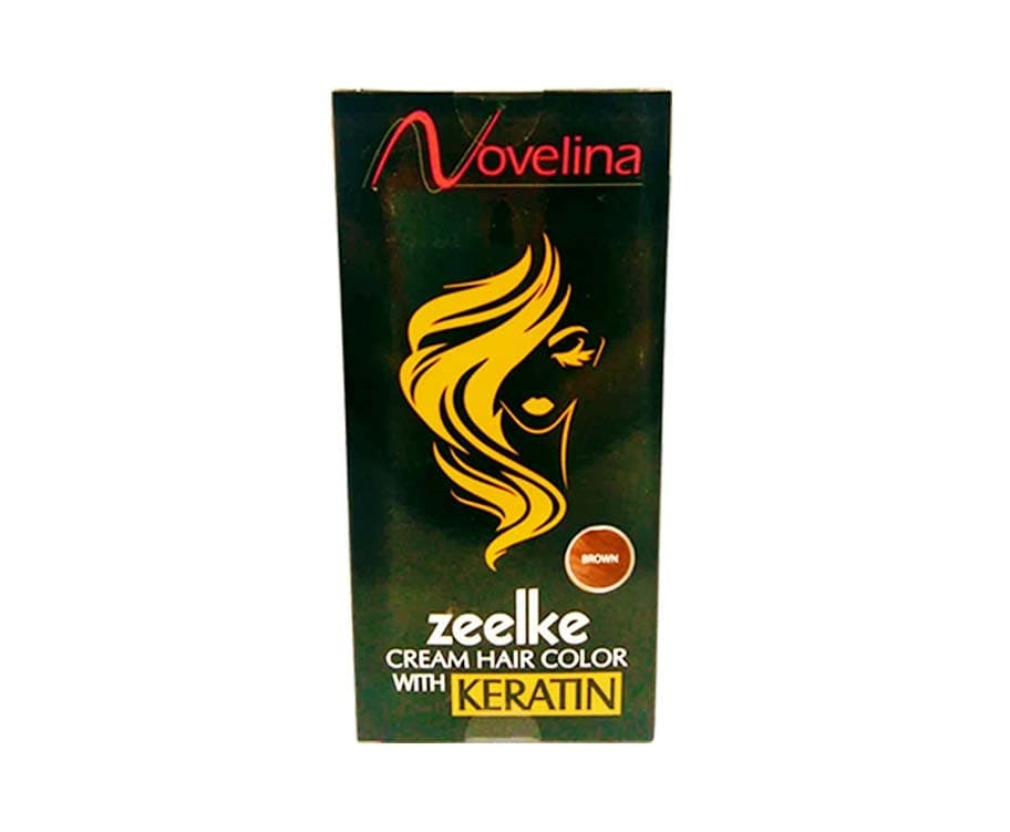 Novelina Zeelke Cream Hair Color with Keratin Brown