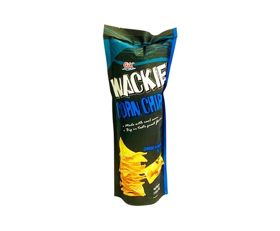 OK Wackie Corn Chips Cheese Flavor 3.45oz (98g)