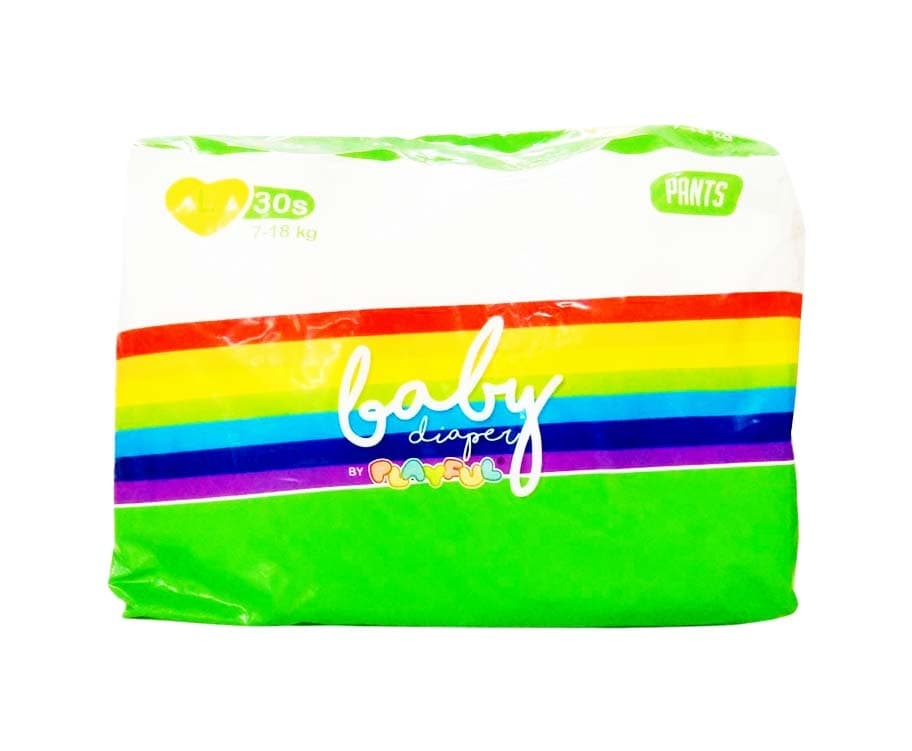 Baby Diaper by Playful Large (7-18kg) 30 Pants