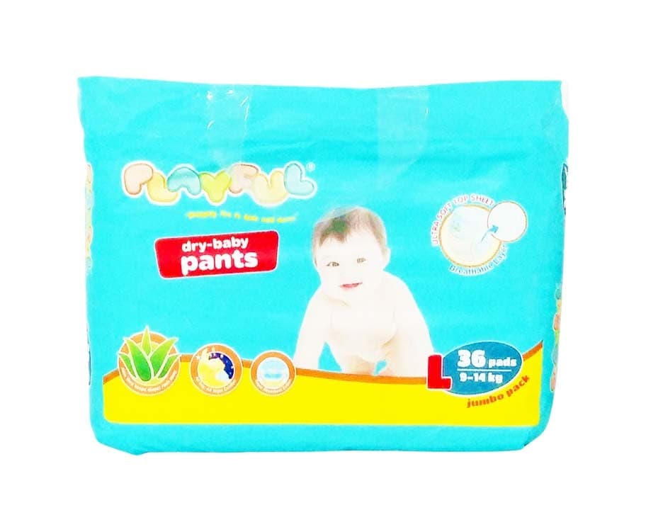 Playful Dry-Baby Pants Large (9-14kg) 36 Pads