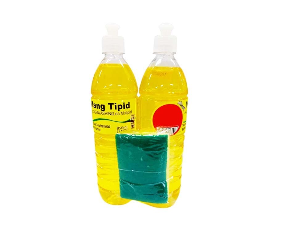 Mang Tipid Dishwashing Liquid Lemon (2 Packs x 850mL)