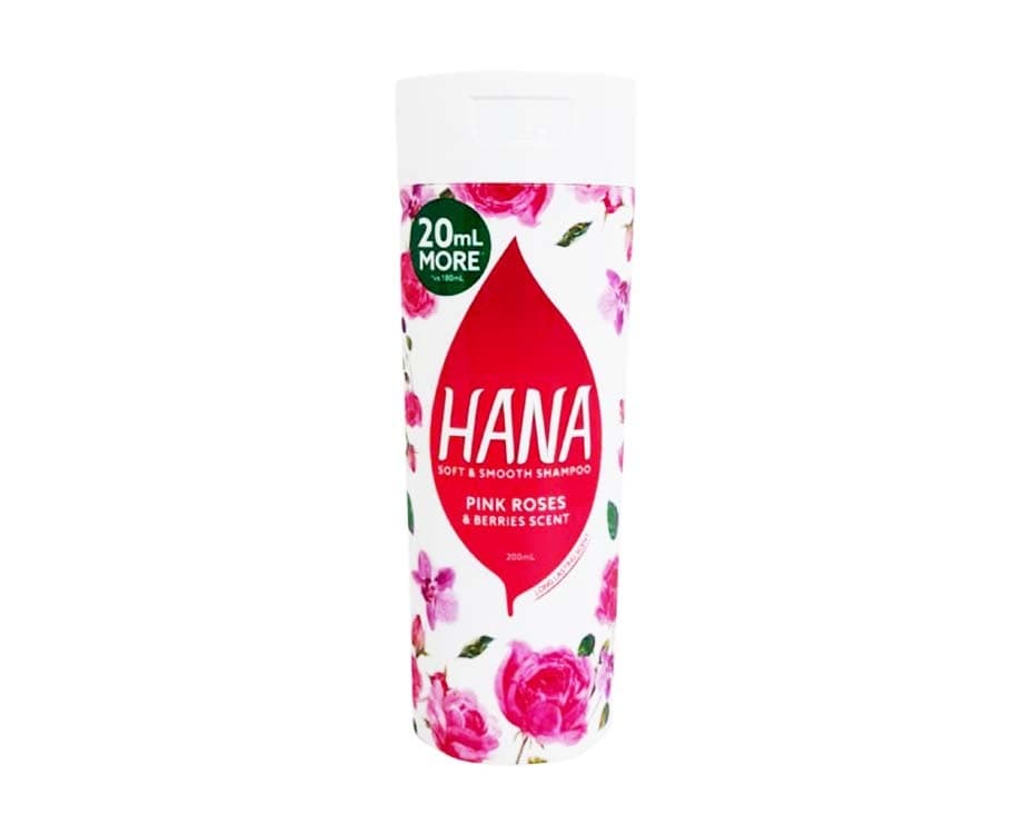 Hana Soft & Smooth Shampoo Pink Roses & Berries Scent 200mL