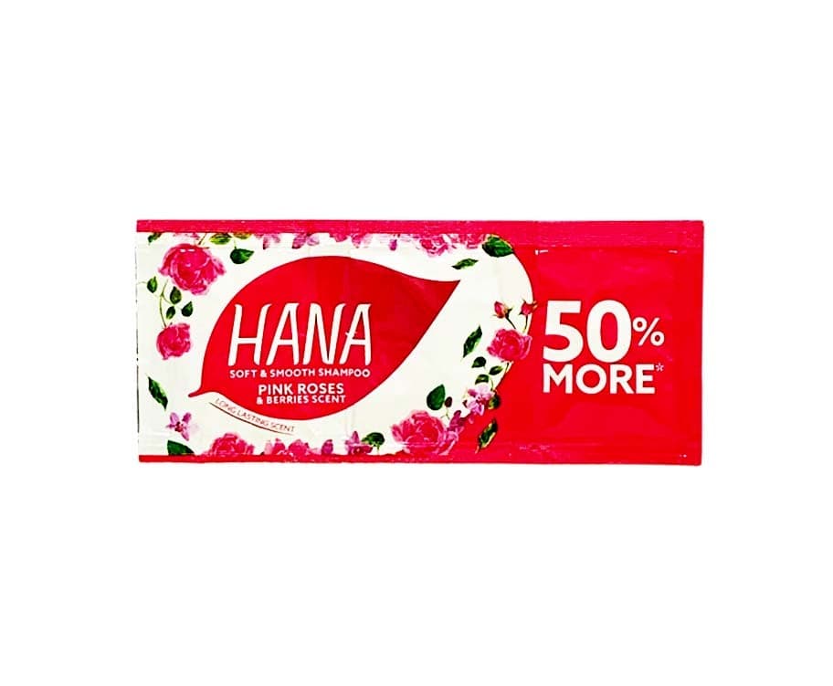 Hana Soft & Smooth Shampoo Pink Roses & Berries Scent 21mL