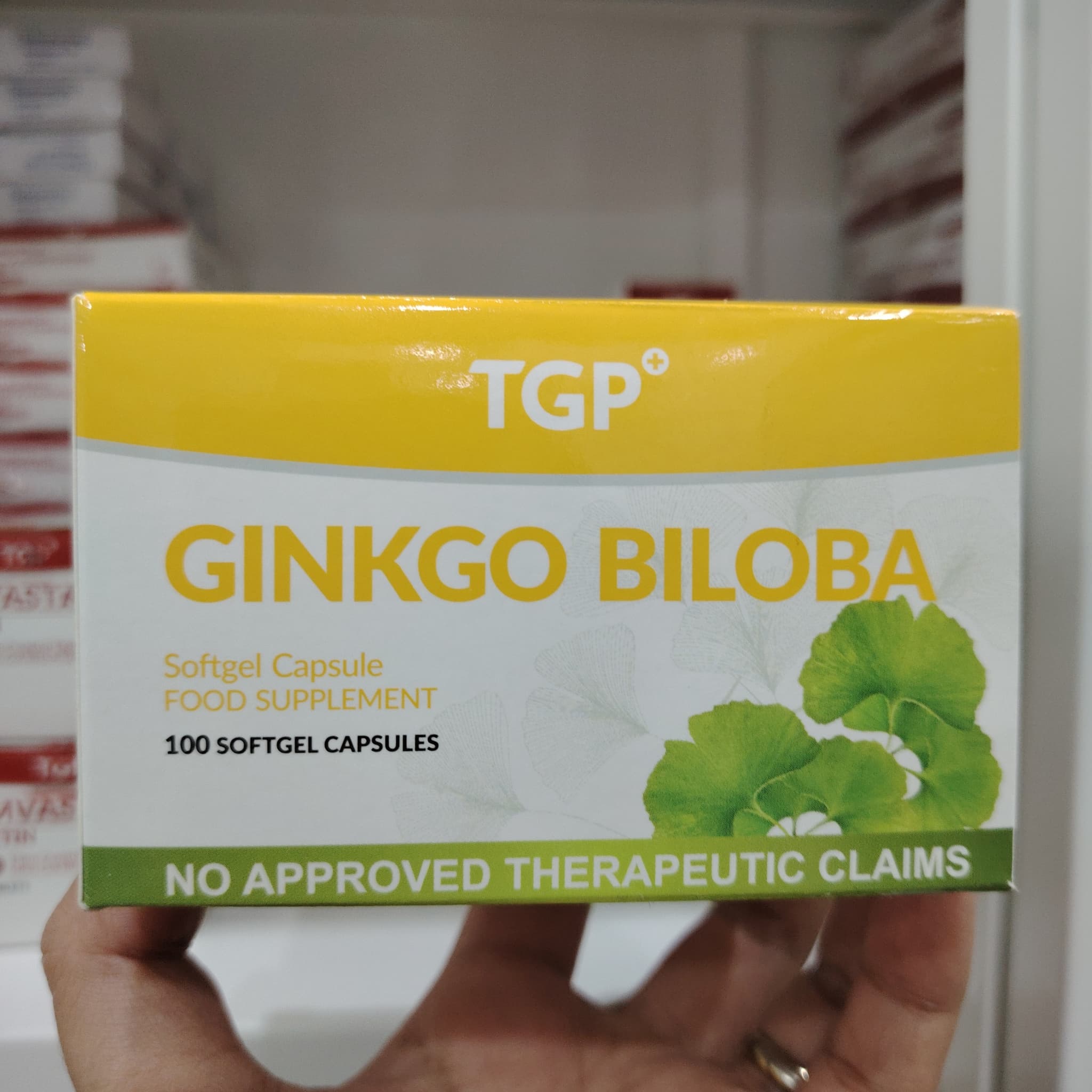 Ginkgo Biloba softgel capsules