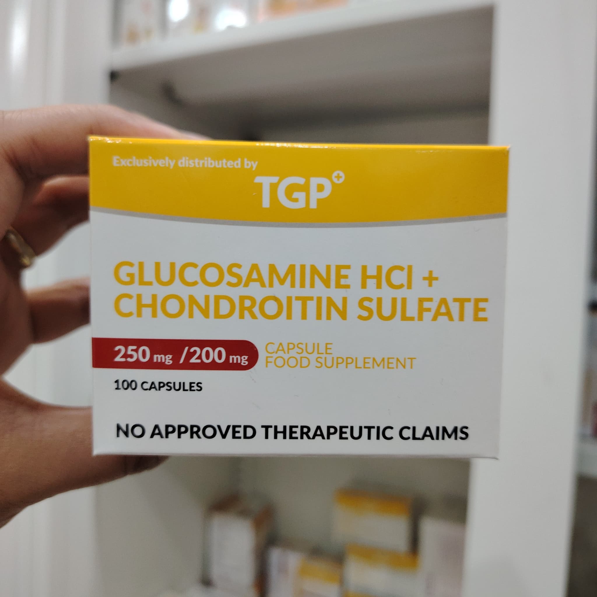 Glucosamine HCI+Chondroitin Sulfate 250mg/200mg