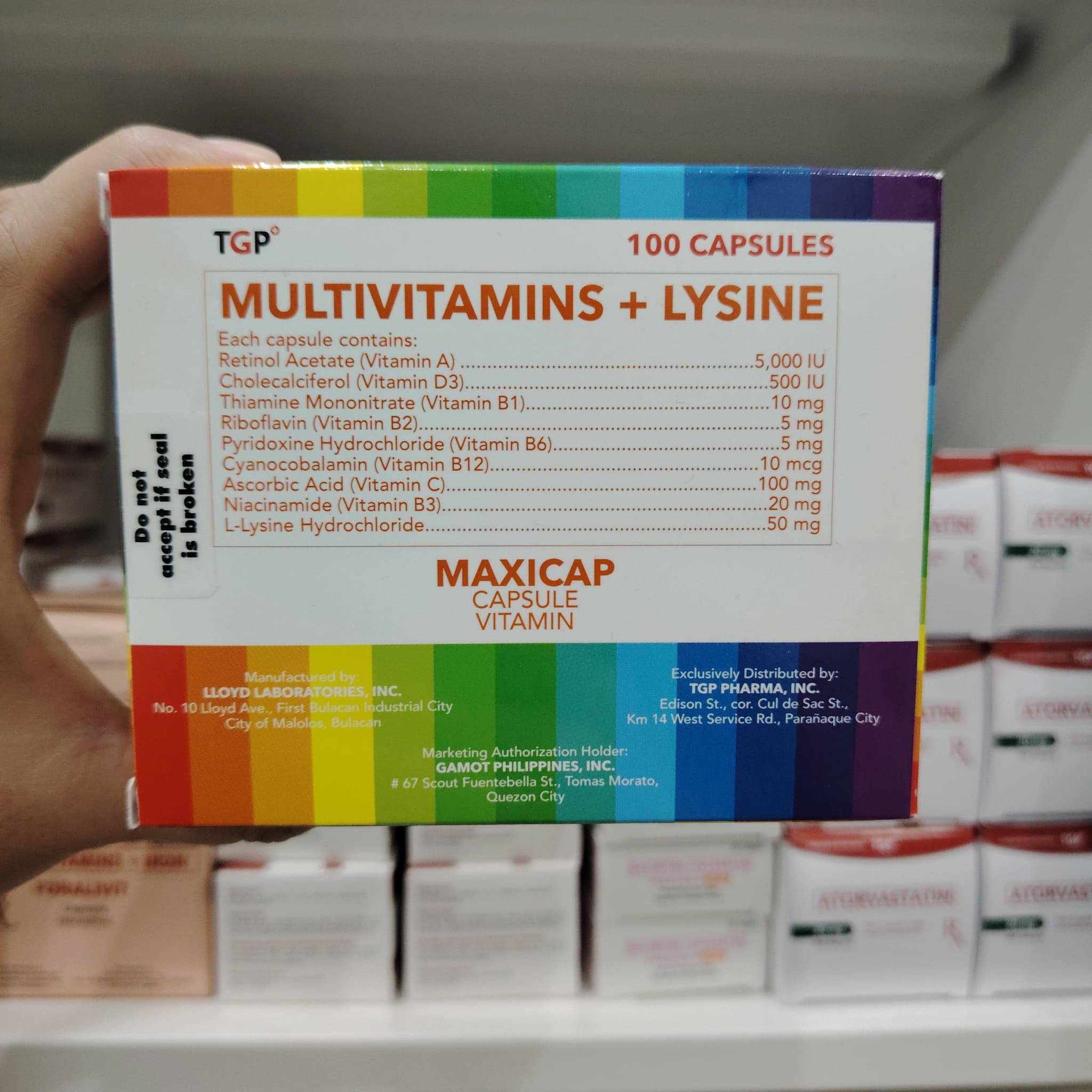 Multivitamins+Lysine MAXICAP Capsule Vitamins
