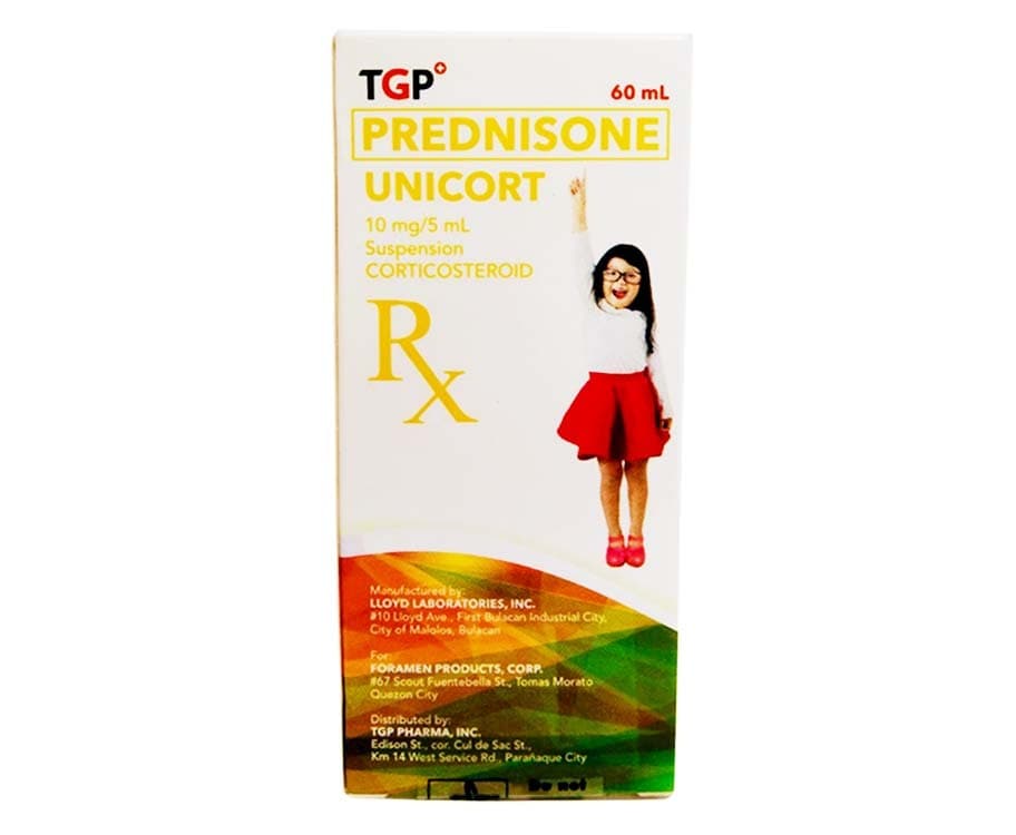 TGP Prednisone Unicort 10mg/ 5mL Suspension 60mL