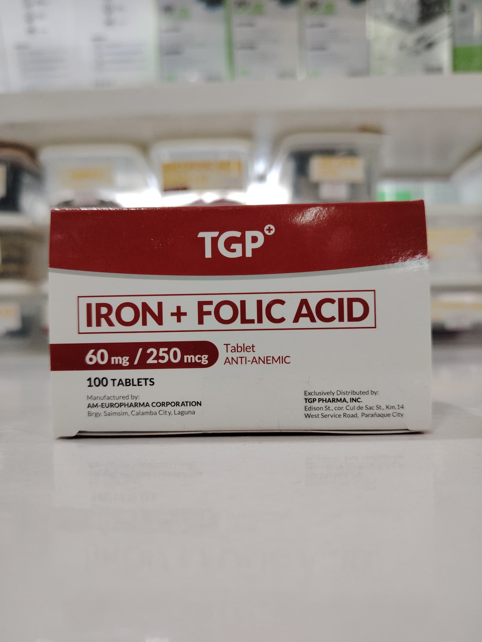 Iron+Folic 60mg/250mcg