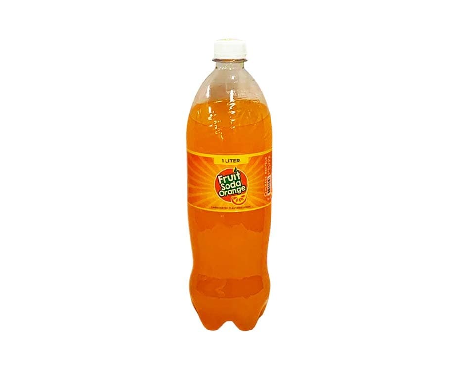 Fruit Soda Orange Carbonated Flavored Drink 1L