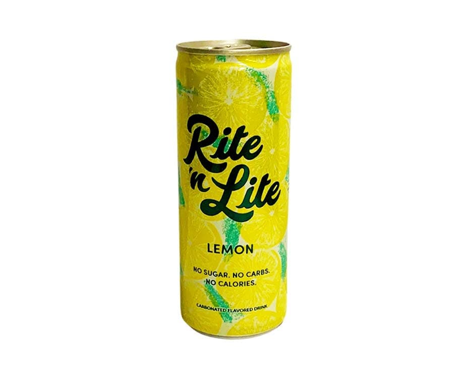 Rite 'n Lite Lemon No Sugar No Carbs No Calories Carbonated Flavored Drink 250mL