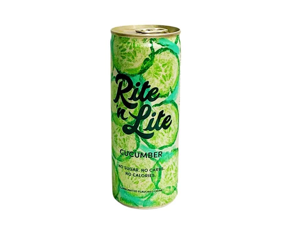 Rite 'n Lite Cucumber No Sugar No Carbs No Calories Carbonated Flavored Drink 250mL
