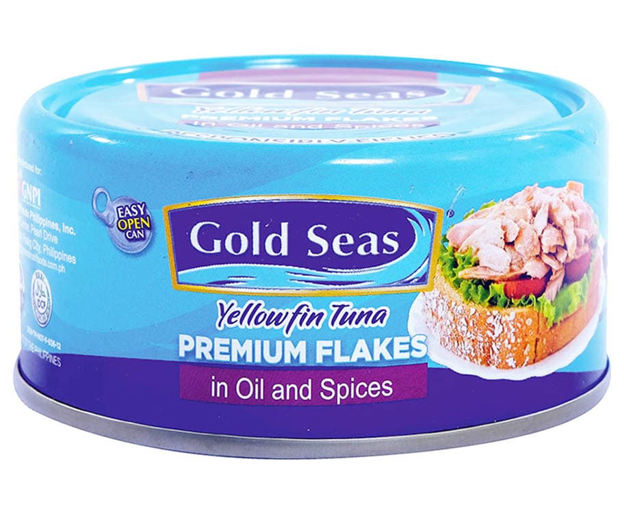 Gold Seas Yellowfin Tuna Premium Flakes in Oil & Spices 170g