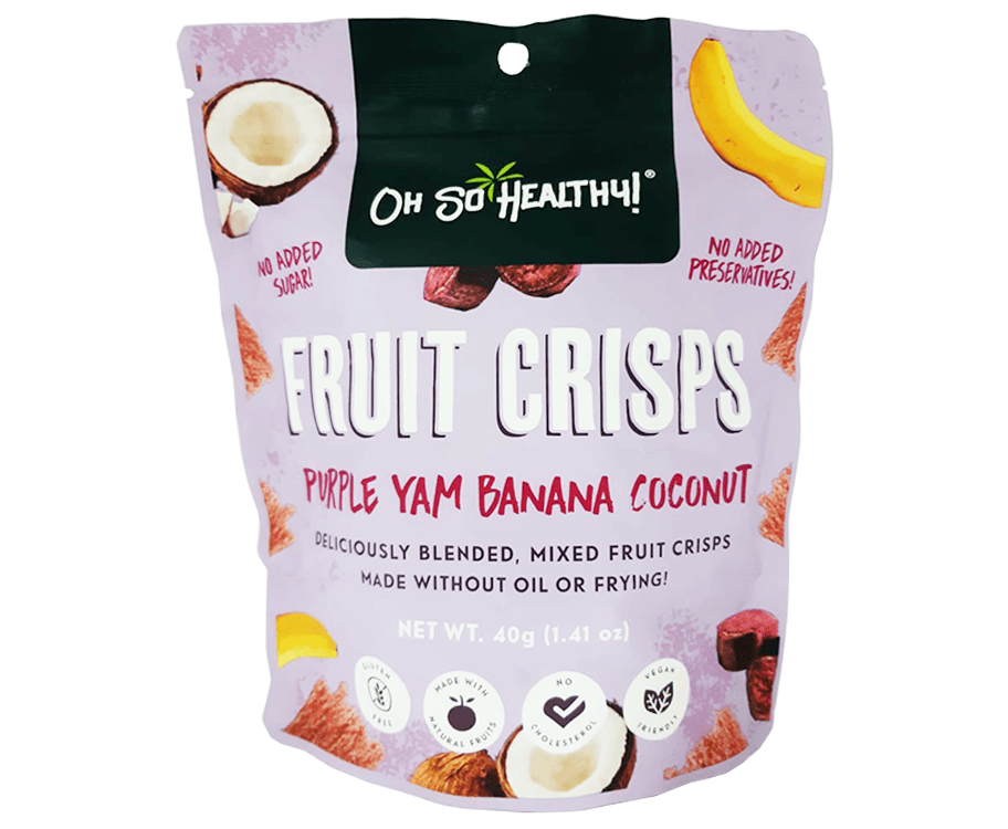 Oh So Healthy! Fruit Crisps Purple Yam Banana Coconut 40g