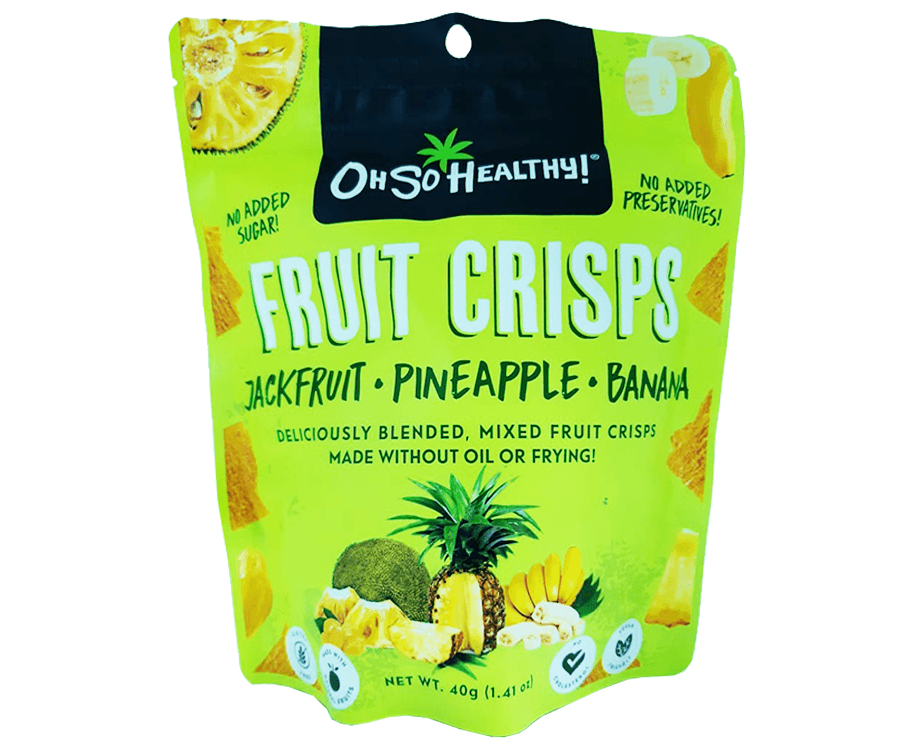 Oh So Healthy! Fruit Crisps Jackfruit + Pineapple + Banana 40g