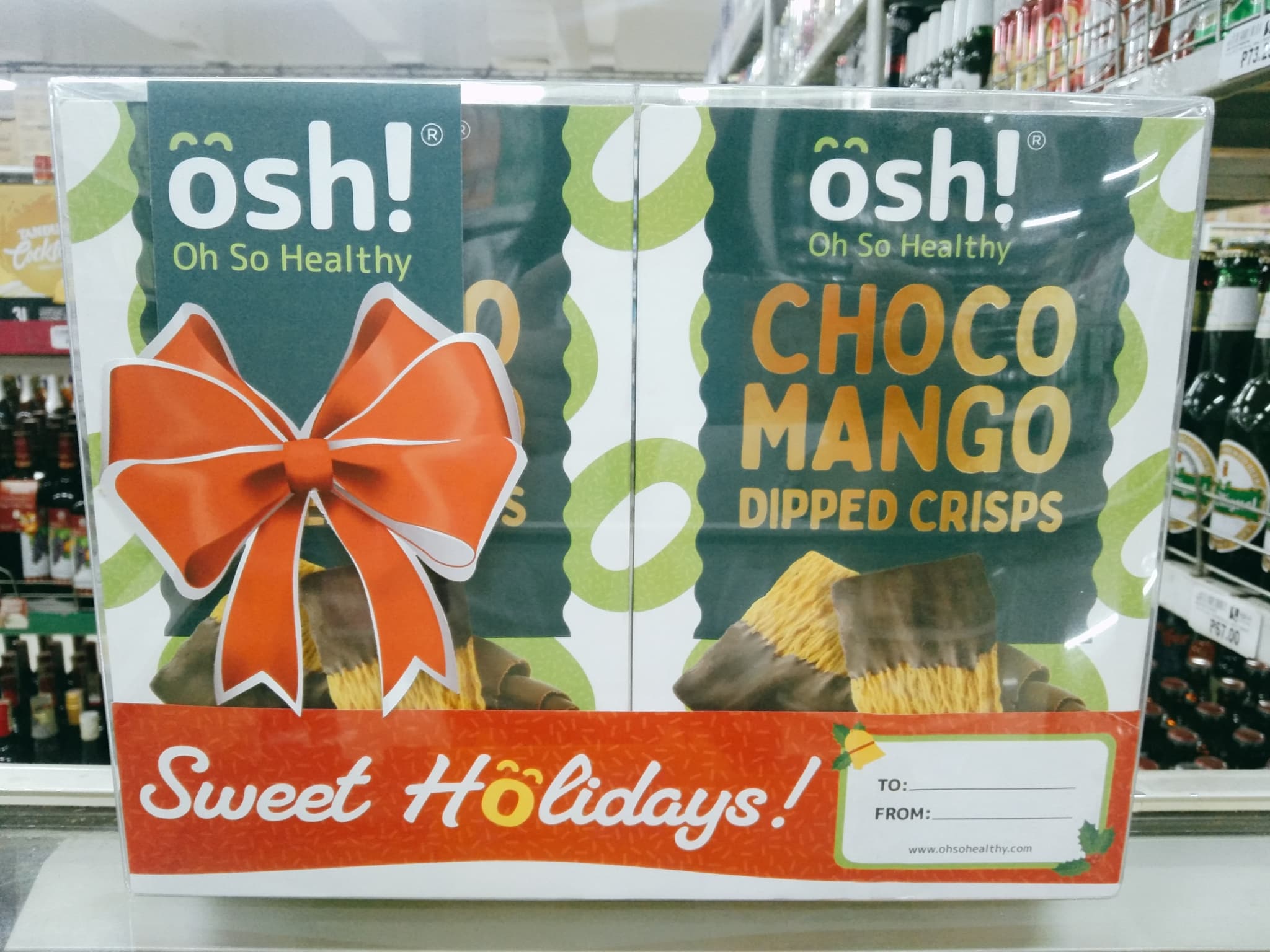 Osh! Oh So Healthy Choco Mango Dipped Crisps (2 Box x 100g)